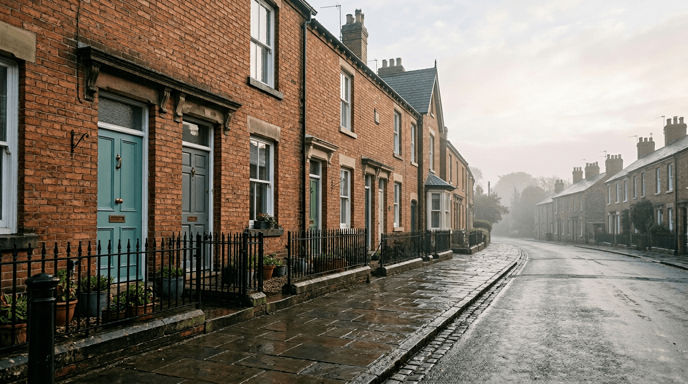 Section 21 Abolished: What to Do Now (UK 2026 Guide) — Quiet UK terraced street in early morning mist